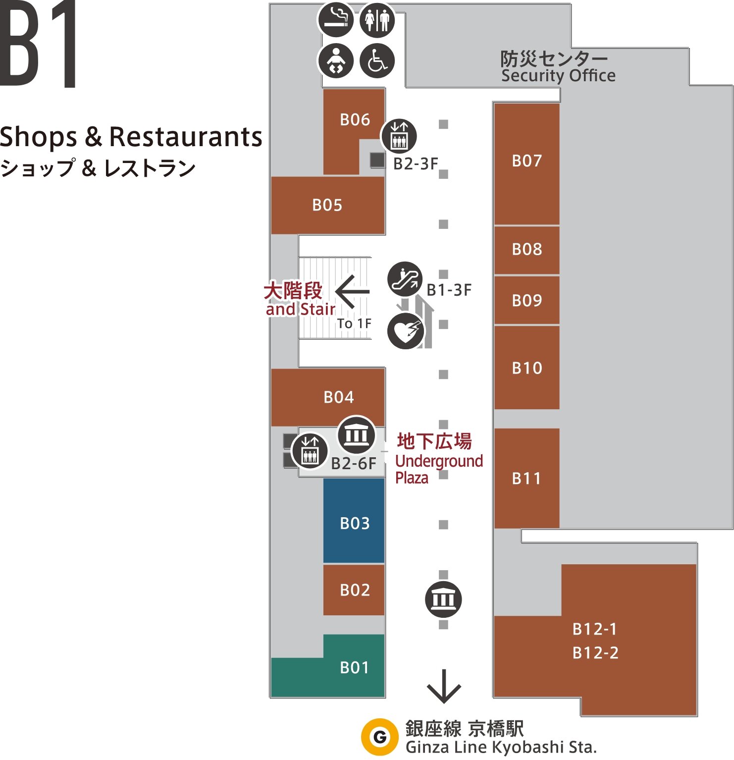 B1F フロアマップ
